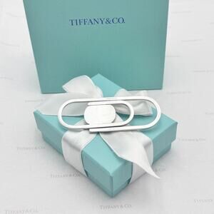 Tiffany & Co Large Paperclip Money Clip Sterling Silver 925 Paper Clip 3.25”